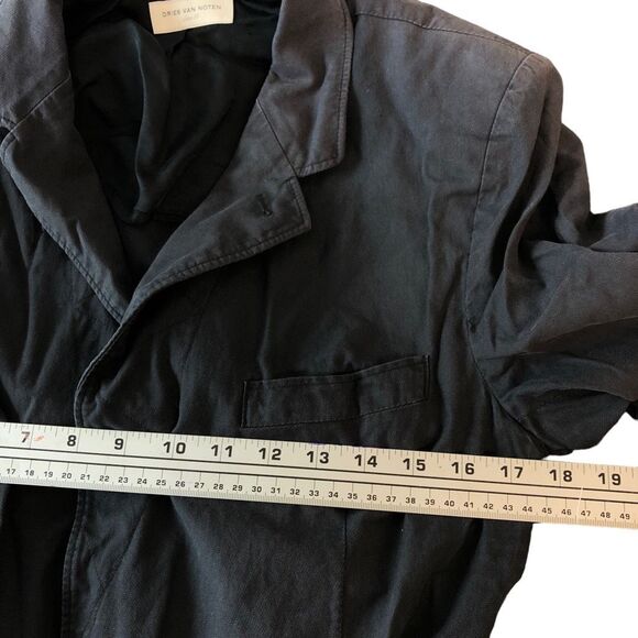 Dries Van Noten 2 Button Blazer Size 50 linen? Cotton Mother of Pearl - Picture 5 of 9
